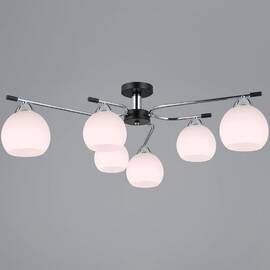 Потолочная люстра Illumico IL0638-6CSQ-24 CR BK LIBRA