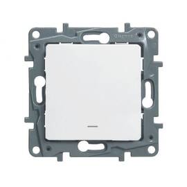 Переключатель одноклавишный Legrand Etika 10A 250V белый 672205