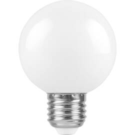 Лампа светодиодная Feron E27 3W 6400K Шар Матовая LB-37125902