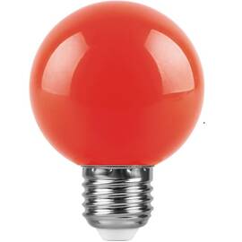 Лампа светодиодная Feron E27 3W красная LB-371 25905