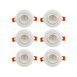 Встраиваемый светильник (6 шт.) Elvan VLS-111R-WH 6шт