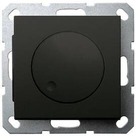 Диммер LED в комплекте с накладкой 30-400W 230V 50Hz с возможностью подключения спутника черный мато