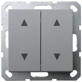 Выключатель двухклавишный Jasmart для жалюзи в комплекте с накладкой 10A 250V G3028S