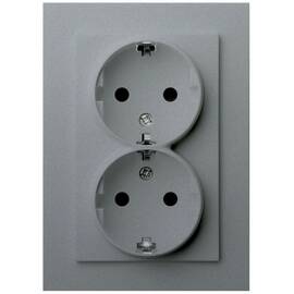 Двойная розетка SHUKO Jasmart с защитными шторками (2P+T) 16A 250V G5504S