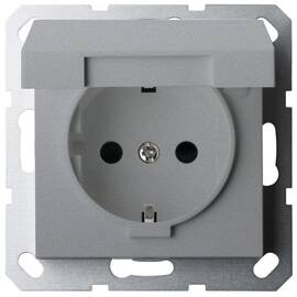 Двойная розетка SHUKO Jasmart с крышкой с защитными шторками (2P+T) 16A 250V G5505S