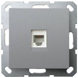 Интернет розетка Jasmart цвет алюминий разъем RJ45 (8/8) G6105S