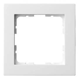 Рамка Jasmart G-Classic 1-постовая белый глянцевый поликарбонат G1001W