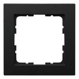 Рамка Jasmart G-Classic 1-постовая черный матовый (soft touch) поликарбонат G1001PB