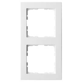 Рамка Jasmart G-Classic 2-постовая белый глянцевый поликарбонат G1002W