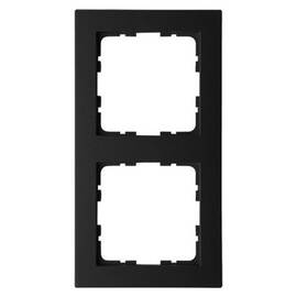 Рамка Jasmart G-Classic 2-постовая черный матовый (soft touch) поликарбонат G1002PB