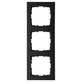 Рамка Jasmart G-Classic 3-постовая черный матовый (soft touch) поликарбонат G1003PB
