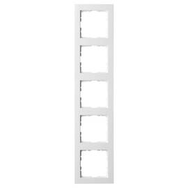 Рамка Jasmart G-Classic 5-постовая белый глянцевый поликарбонат G1005W