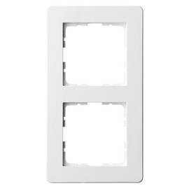 Рамка Jasmart G-Flex 2-постовая белый глянцевый поликарбонат G1102W