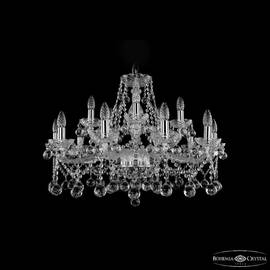 Подвесная люстра Bohemia Ivele Crystal 1413/10+5/300 Ni Balls