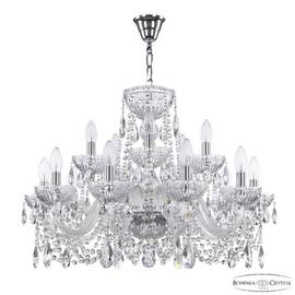 Подвесная люстра Bohemia Ivele Crystal 5402/10+5/240 Ni Clear/M-1G