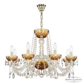 Подвесная люстра Bohemia Ivele Crystal 5402/8/240 G Amber/M-1F