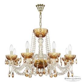 Подвесная люстра Bohemia Ivele Crystal 5402/8/240 G Amber/M-1F K721
