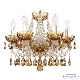 Подвесная люстра Bohemia Ivele Crystal 5413/6/141 G Amber/M-1H K777