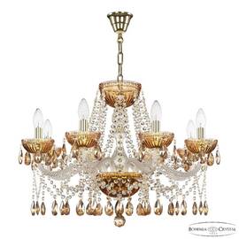 Подвесная люстра Bohemia Ivele Crystal 5413/8/240 G Amber/M-1G K721