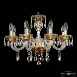 Подвесная люстра Bohemia Ivele Crystal 5417/8/195 G Amber/M-1G