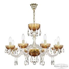 Подвесная люстра Bohemia Ivele Crystal 5417/8/240 G Amber/M-1F
