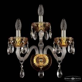 Бра Bohemia Ivele Crystal 5417B/2+1/165 G Amber/M-1G
