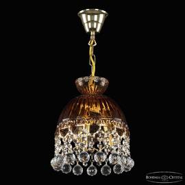Подвесной светильник Bohemia Ivele Crystal 5478/22 G Amber/M-1G Balls