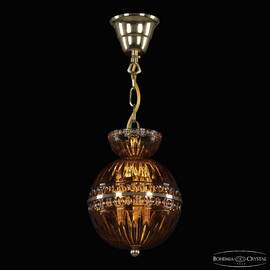 Подвесной светильник Bohemia Ivele Crystal 5480/17 G Amber/M-1G