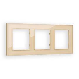 Рамка трехместная Ambrella Volt Platos AF330603