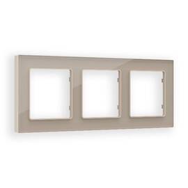 Рамка трехместная Ambrella Volt Platos AF380603