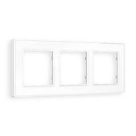 Рамка трехместная Ambrella Volt Arctic AF580103