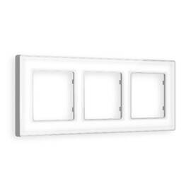 Рамка трехместная Ambrella Volt Arctic AF580133