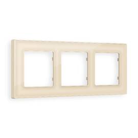 Рамка трехместная Ambrella Volt Arctic AF580303