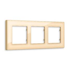 Рамка трехместная Ambrella Volt Arctic AF580603