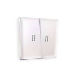 Лицевая панель для выключателя двухклавишного с подсветкой Ambrella Volt Alfa AP2040