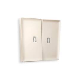 Лицевая панель для выключателя двухклавишного с подсветкой Ambrella Volt Alfa AP3240