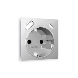 Лицевая панель для розетки с/з со шторками 2USB A+C Ambrella Volt Alfa AP4100