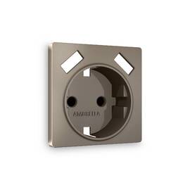 Лицевая панель для розетки с/з со шторками 2USB A+A Ambrella Volt Alfa AP6390