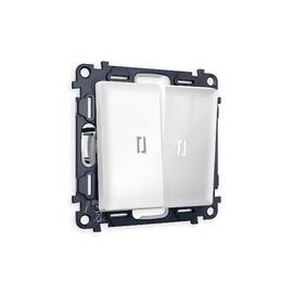 Комплект механизма 2-кл проходного выключателя с подсветкой Ambrella Volt Alfa MA104035