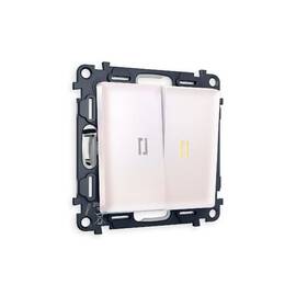 Комплект механизма 2-кл проходного выключателя с подсветкой Ambrella Volt Alfa MA204030