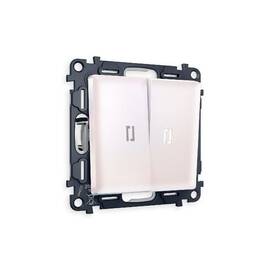 Комплект механизма 2-кл проходного выключателя с подсветкой Ambrella Volt Alfa MA204035