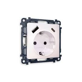 Комплект механизма розетки 2USB A+C 20W (быстрая зарядка) с/з Ambrella Volt Alfa MA210010