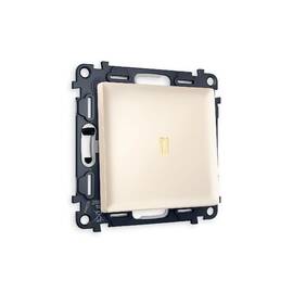 Комплект механизма 1-кл проходного выключателя с подсветкой Ambrella Volt Alfa MA322030