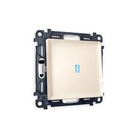 Комплект механизма 1-кл проходного выключателя с подсветкой Ambrella Volt Alfa MA322040