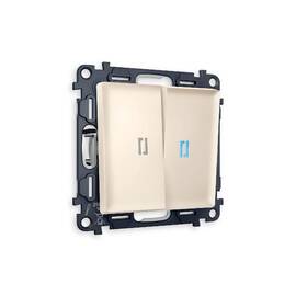 Комплект механизма 2-кл выключателя с подсветкой Ambrella Volt Alfa MA324020