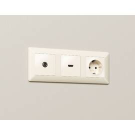 Комплект механизма TV розетки проходной 5-1000 MHz 4dB Ambrella Volt Alfa MA333030