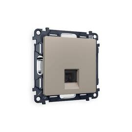 Комплект механизма компьютерной розетки RJ-45(8P8C) CAT6 со шторкой Ambrella Volt Alfa MA372010