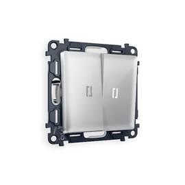 Комплект механизма 2-кл выключателя с подсветкой Ambrella Volt Alfa MA404015