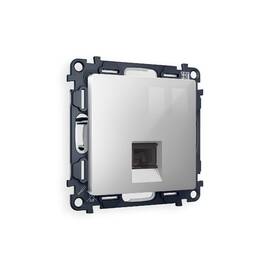 Комплект механизма компьютерной розетки RJ-45(8P8C) CAT6 со шторкой Ambrella Volt Alfa MA412010