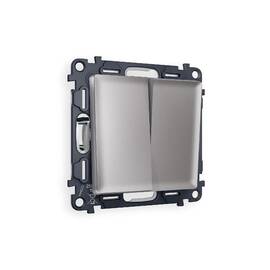 Комплект механизма 2-кл проходного выключателя Ambrella Volt Alfa MA503020